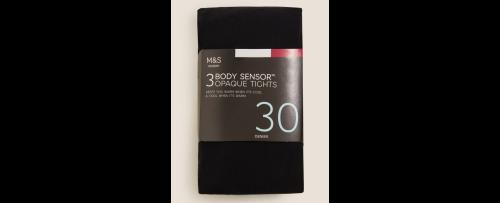 Καλσόν Μαύρο Body Sensor 30 den (M) Marks & Spencer (3τεμ)