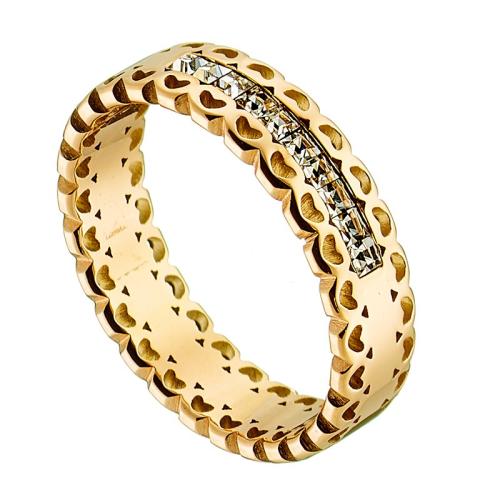 Ατσάλινο δαχτυλίδι σε χρυσό χρώμα / AD-ART02457G1