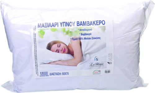 Μαξιλάρι ύπνου (50Χ70) ΜΠΙΛΑΚΙ ΣΙΛΙΚΟΝΗΣ, LE BLANC