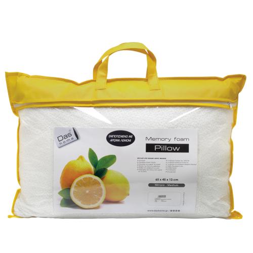 Μαξιλάρι ύπνου ανατομικό (45Χ65Χ13) LEMON MEMORY FOAM 1040, DAS HOME