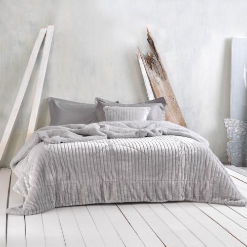 Κουβερτοπάπλωμα Υ/Δ (220Χ240) SHABBY GREY, RYTHMOS HOME