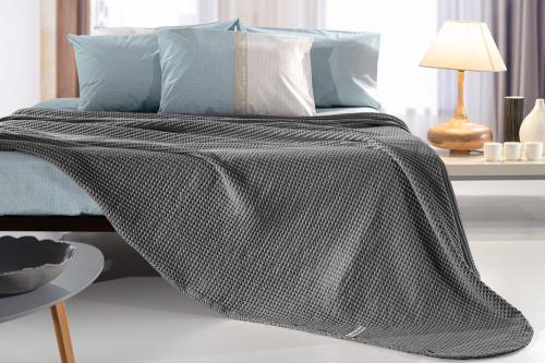Κουβέρτα - Κάλυμμα κρεβατιού ETERNITY Anthracite 160X240