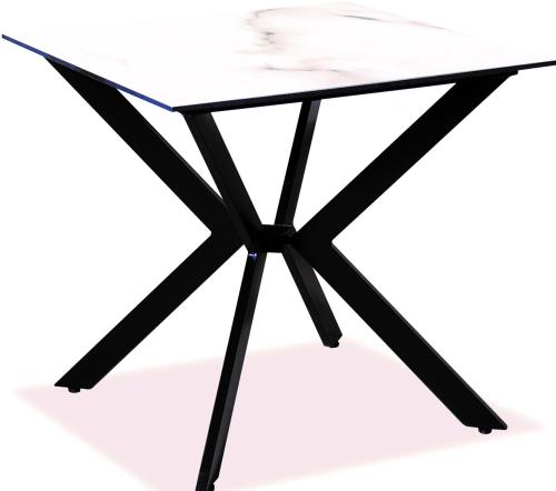 Τετράγωνο Τραπέζι Αλουμινίου Με Επιφάνεια Compact Hpl Γκρί 78 x 78 x 75(h)cm