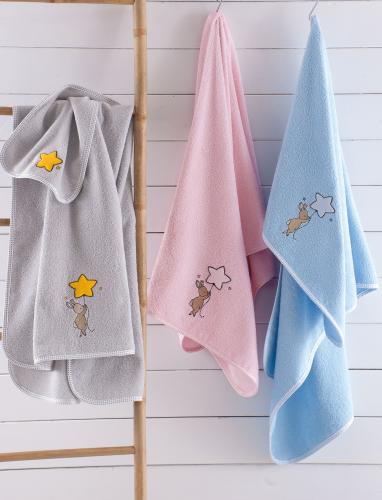 Σετ πετσέτες bebe 2 τεμ. FLYSTAR GREY, RYTHMOS HOME