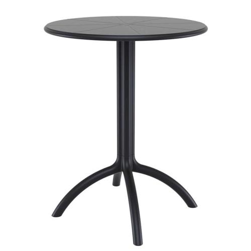Τραπέζι (Φ60Χ75) OCTOPUS BLACK, SIESTA
