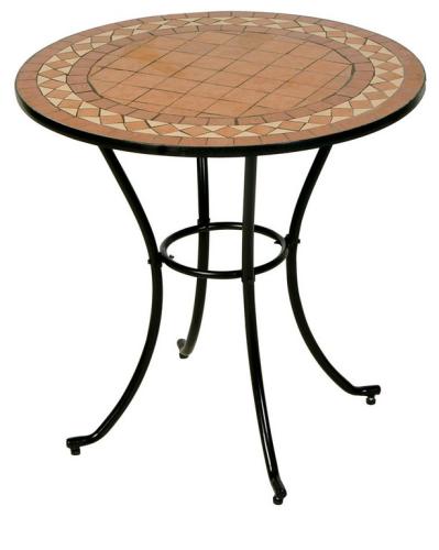 Στρογγυλό Μεταλλικό Τραπέζι Mosaic 60cm