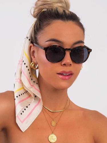 ANNAKEY LEOPARD HARRIET SUNGLASSES