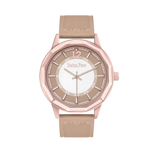 REINA FERE Beige Leather Strap 8826-1