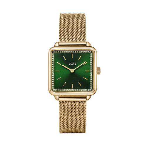 CLUSE La Tιtragone Mesh Stones Green Gold Colour CW10309