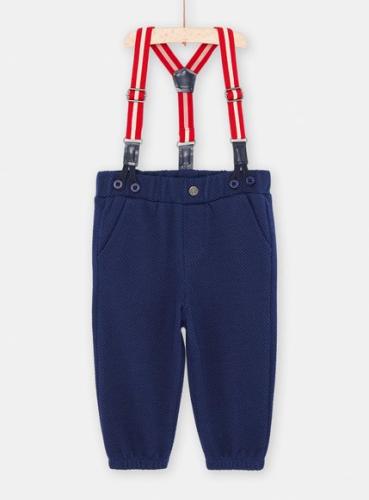 Βρεφικό Παντελόνι Με Τιράντες για Αγόρια Blue/Red - ΜΠΛΕ