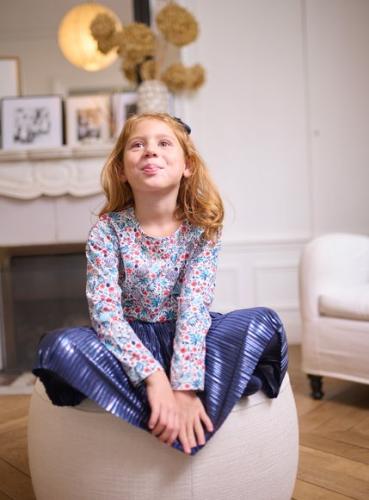 Παιδική Μακρυμάνικη Μπλούζα για Κορίτσια Multicolour Zebra - ΛΕΥΚΟ
