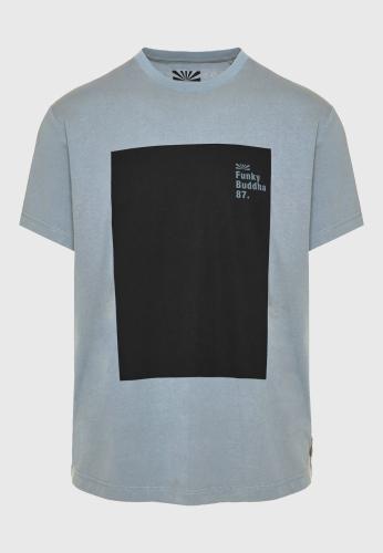 Relaxed fit t-shirt με τύπωμα στο στήθος