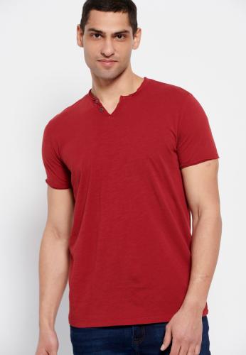 Essential t-shirt με λαιμό henley