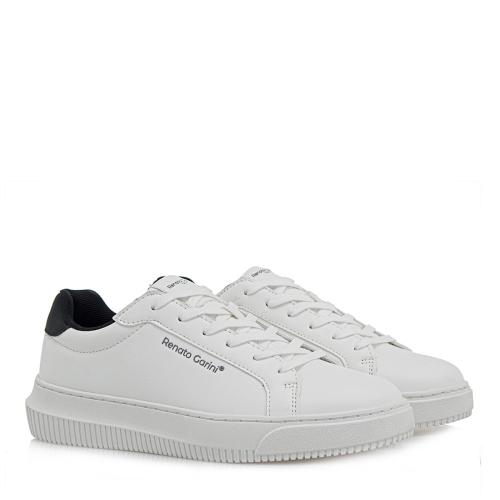 Renato Garini Ανδρικά παπούτσια Sneakers 65V-020 Λευκό Μαύρο R565V0202483