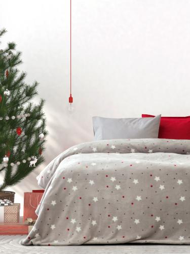 Χριστουγεννιάτικη Κουβέρτα Fleece Μονή 150X220 Kocoon Stellar (150x220)