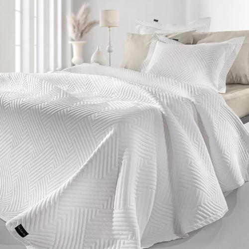 Κουβερτόριο King Size 245X260 Guy Laroche Lupo White (245x260)