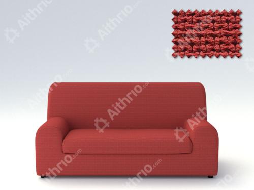 Ελαστικά καλύμματα καναπέ Ξεχωριστό Μαξιλάρι Bielastic Alaska-Τριθέσιος-Κεραμιδί -10+ Χρώματα Διαθέσιμα-Καλύμματα Σαλονιού