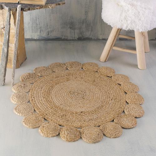 Στρογυλό Χαλί Διαδρόμου 70Cm Rythmos Rattan Flower All Season (Φ70)