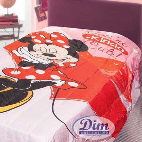 Πάπλωμα Μονό 160X250 Dimcol Disney Minnie 31 Ροζ (160x250)