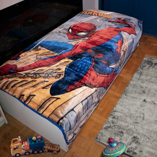 Κουβέρτα Βελουτέ Μονή 160X220 Dimcol Disney Spiderman 511 Digital Print (160x220)