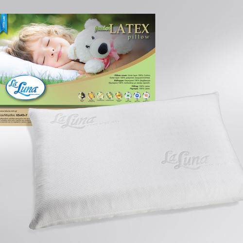 Μαξιλάρι Ύπνου 65X45 La Luna Latex Junior Πολύ Μαλακό Λευκό (65x45)
