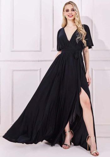 essential black maxi φόρεμα