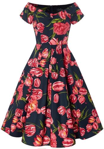 vintage 50s φόρεμα Tulip