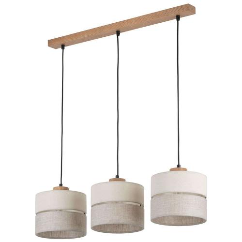 Φωτιστικό Οροφής - Ράγα Eco 5771 3xΕ27 15W 77x80cm Beige TK Lighting