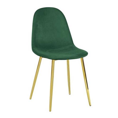 Καρέκλα Celina Velure Green ΕΜ907,3GV 45x54x85cm Σετ 4τμχ