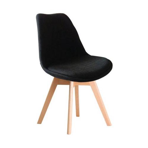 Καρέκλα Martin Black ΕΜ136,24F 49x57x82cm Σετ 4τμχ