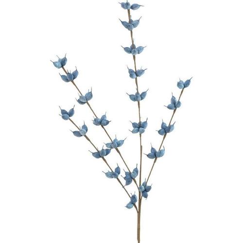 Διακοσμητικό Λουλούδι - Κλαδί 3-85-246-0165 Blue Y125 Inart
