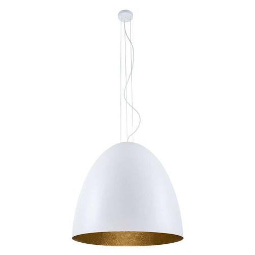 Φωτιστικό Οροφής Egg Xl 9025 White-Gold Nowodvorski