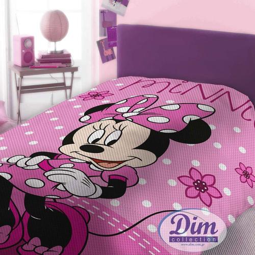 Κουβέρτα Παιδική Πικέ Disney Minnie 555 Digital Print DimCol
