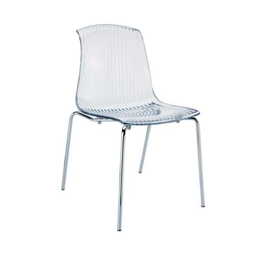 Καρέκλα Allegra Clear 32-0068 50X54X84 cm Siesta Σετ 4τμχ