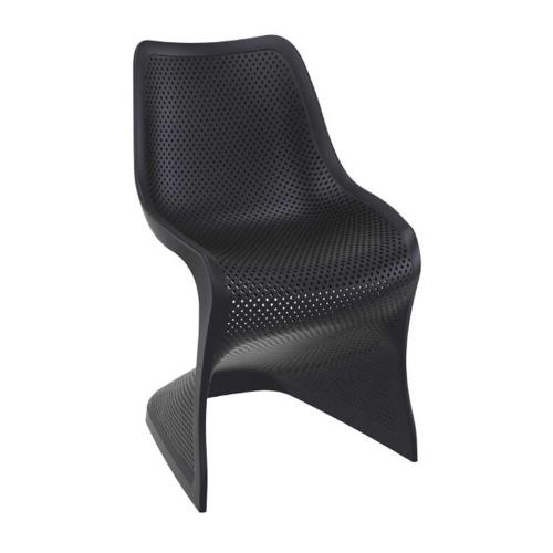 Καρέκλα Bloom Black 20-0025 50X58X85 cm Siesta Σετ 4τμχ
