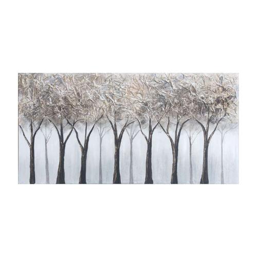 Πίνακας Trees Β 177 108-220-946 120x3x60cm Silver-Brown