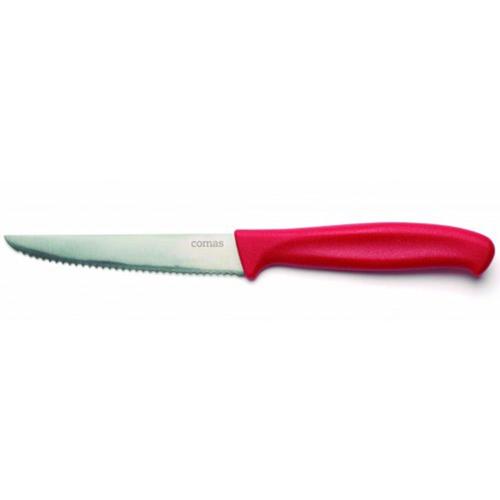 Μαχαίρι Κουζίνας Πριονωτό CO07535000 12cm Από Ανοξείδωτο Ατσάλι Silver-Red Comas
