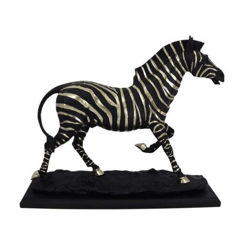 Διακοσμητικό Επιτραπέζιο Zebra 253-223-501 31,2x10x25,8cm Black-Gold