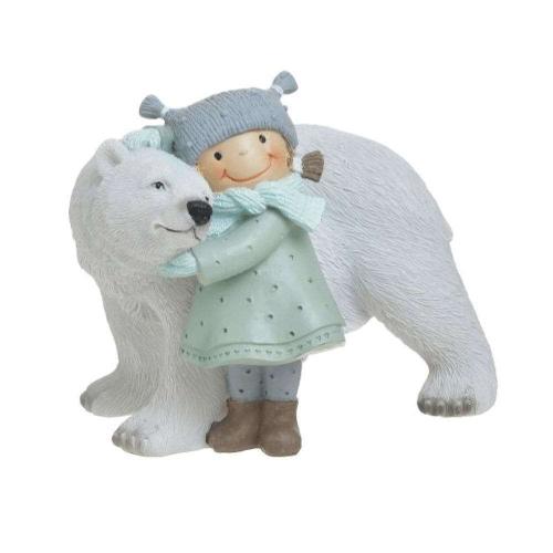 Διακοσμητική Αρκούδα Με Παιδί 2-70-922-0097 14x11x12cm Multi Inart