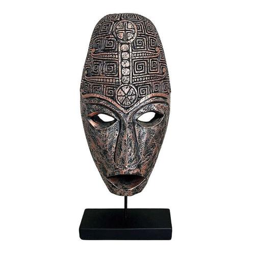 Διακοσμητικό Επιτραπέζιο Face 0038-223-050 22x11,5x50cm Black-Bronze