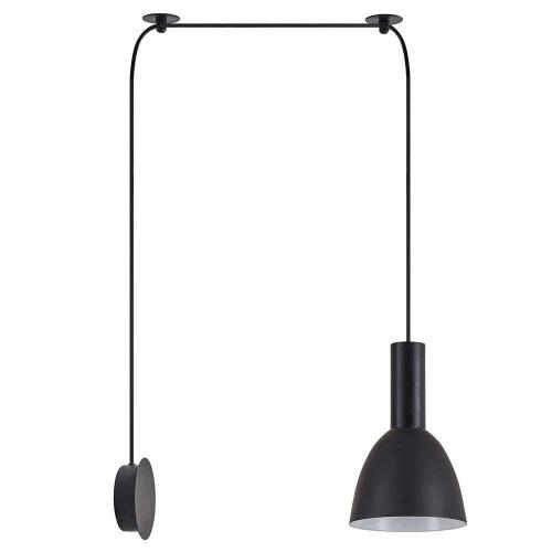 Φωτιστικό Τοίχου Adept Tube 77-8816 50x16x300cm 1xE27 60W Black Homelighting