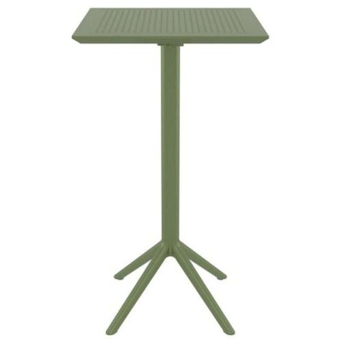 Τραπέζι Πτυσσόμενο Sky 20.0290 60X60X108cm Olive Green Siesta
