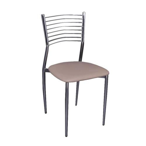 Καρέκλα Vivian Cappuccino ΕΜ935,4 40X44X83 cm Σετ 6τμχ