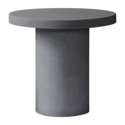 Τραπέζι Concrete Cylinder Cement Grey Ε6207 D.80 H.75cm
