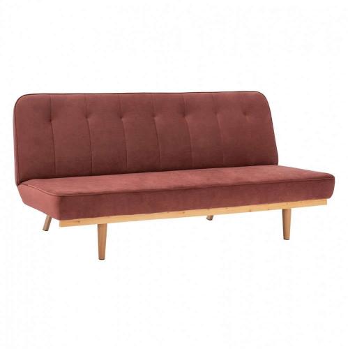 Καναπές-Κρεβάτι Τριθέσιος HM3168.02 193Χ85Χ88Υcm Dusty Pink