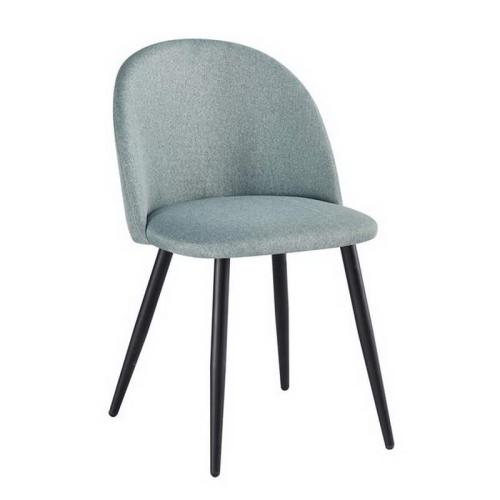Καρέκλα Bella ΕΜ757,20 50x57x81cm Black Green Σετ 4τμχ