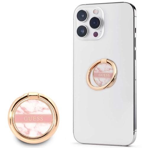 Pop Holder Για Smartphone 4G Ring GURSHCHMAP Μοντέρνο Gold-Pink Guess