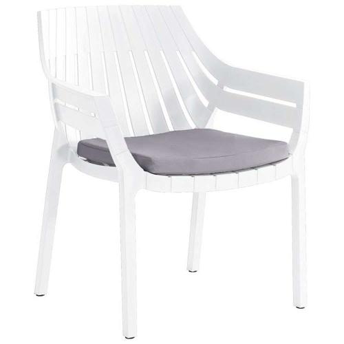 Πολυθρόνα Με Μαξιλάρι Elton 807-123-004 70x68x81,5cm White-Grey