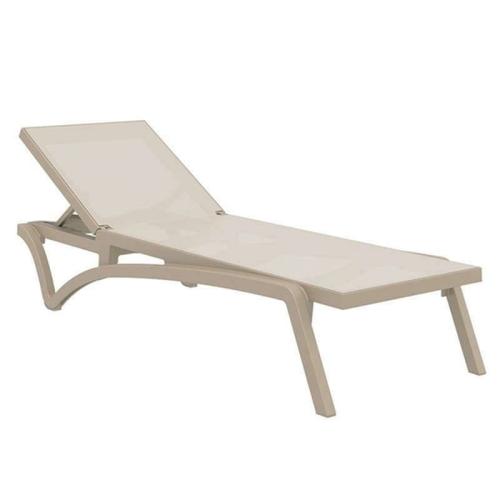 Ξαπλώστρα Πασίφικ Grey/Dove 193X68X35εκ. Siesta 53.0096