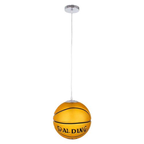 Φωτιστικό Οροφής Παιδικό Spalding Nba 00649 1xΕ27 Φ25x25cm Orange GloboStar